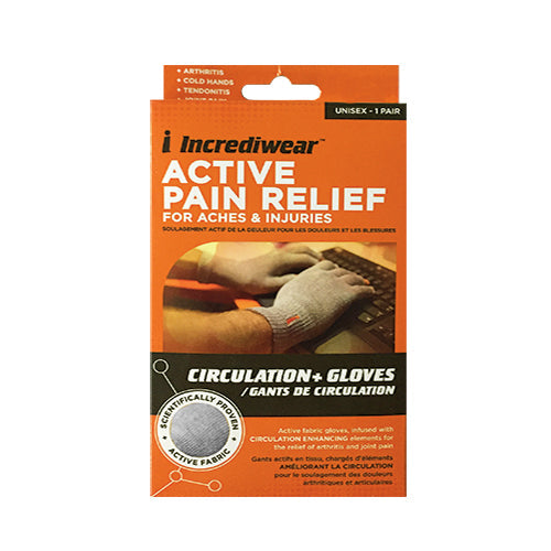Incrediwear    Incrediwear Circulation Gloves Fingerless    Colour: Gray 
Clothing Size: Medium    Each