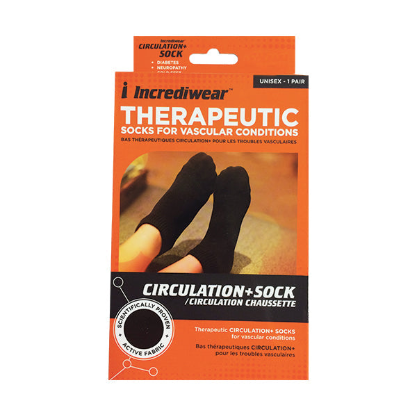 Incrediwear Circulation Socks Low Cut Colour: Gray 
Clothing Size: Large