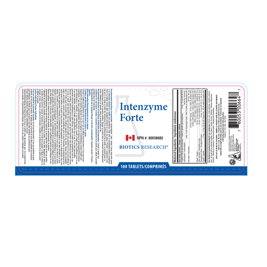 Biotics Research - Intenzyme Forte - 100 tabs