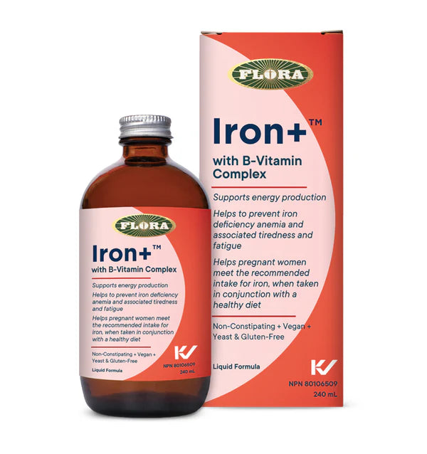 Flora   Iron+ with B-Vitamin Complex Liquid formula240 mL
