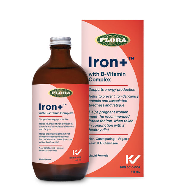 Flora   Iron+ with B-Vitamin Complex Liquid formula445 mL