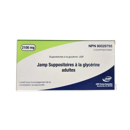 JAMP BISACODYL SUPPOSITORY 10MG 100