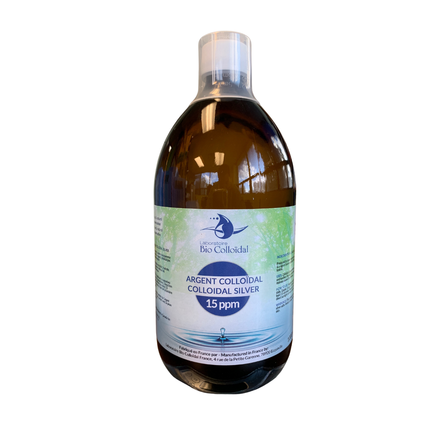Bio Colloidal - Colloidal Silver 15 ppm - 1 L