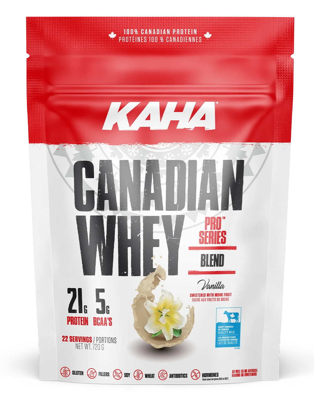 Kaha Nutrition   Kaha Canadian Whey Vanilla 720g
