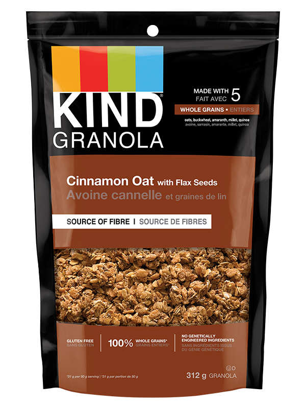 KIND SNACKS    Cinnamon Oat w/Flax Seeds 312g