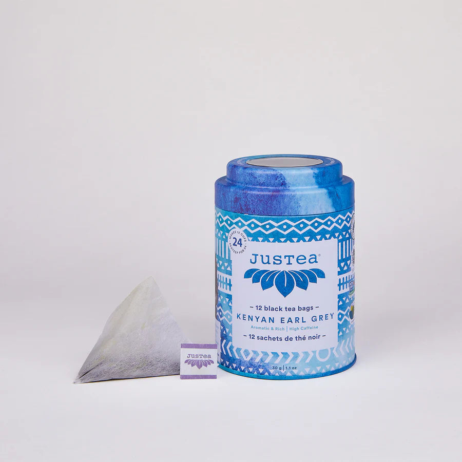 JUSTEA -  Kenyan Earl Grey  Black Tea, Tea Bag     30g