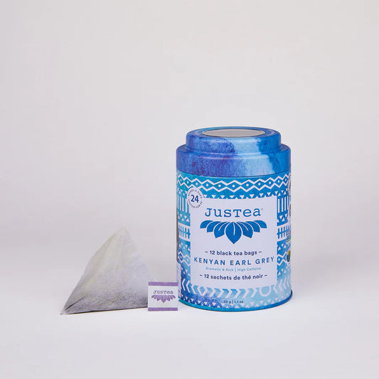 JUSTEA -  Kenyan Earl Grey  Black Tea, Tea Bag     30g