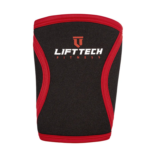 LIFT TECH FITNESS   PRO 5MM KNEE SLEEVES   RED / BLACK   XL