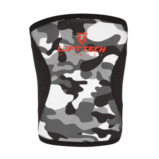 LIFT TECH FITNESS   COMP 7MM KNEE SLEEVES   CAMO   M