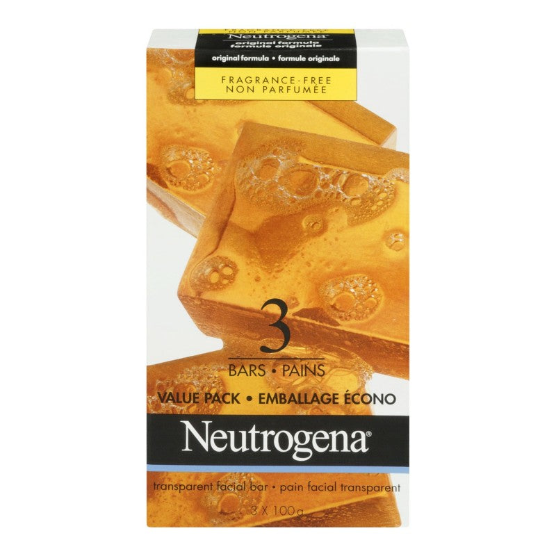 NEUTROGENA SOAP ORIGINAL UNSCENTED 3X100G