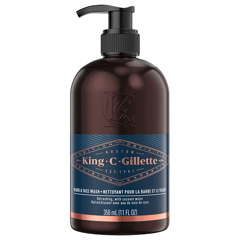 KING C GILLETTE WASH BEARD 350ML
