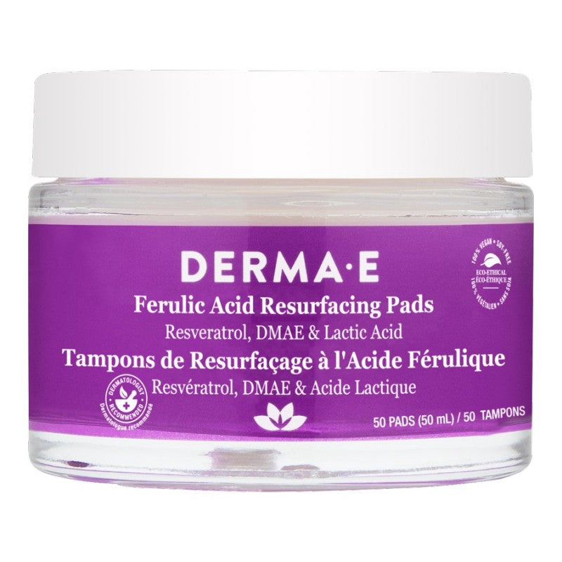DERMA E    Age Reverse    DERMA E    Age Reverse    Firm Ferulic Acid Resurface 50pads