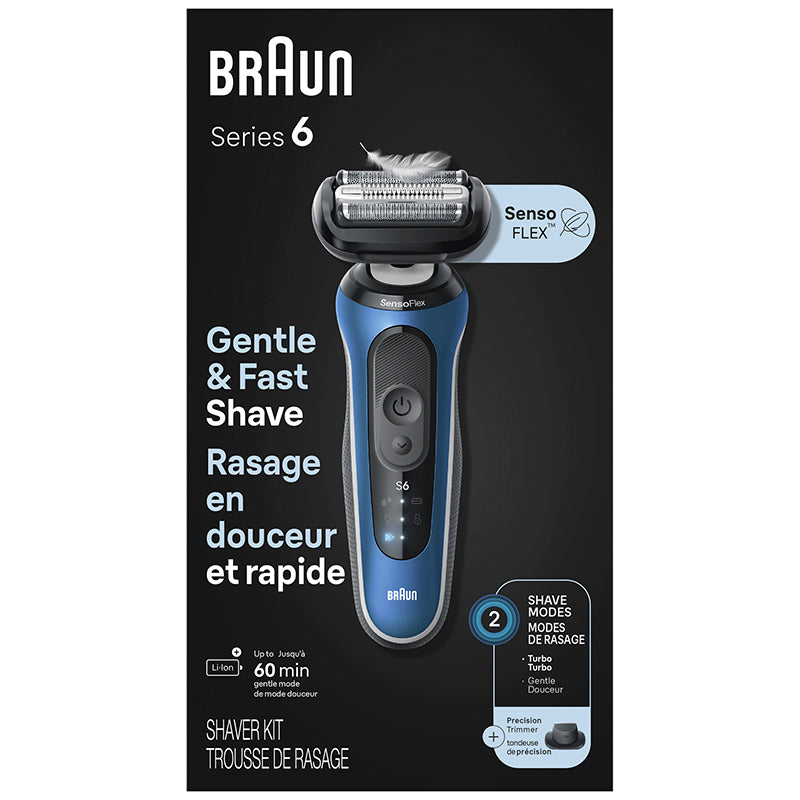 BRAUN SHAVER 6120S SOLO BLUE