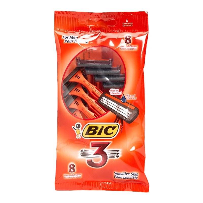 BIC SHAVERS BIC3 MEN 8
