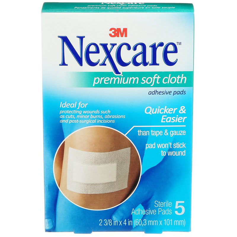 3M NEXCARE PREMIUM SOFT CLOTH ADHESIVE PAD 5