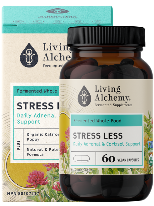 Living Alchemy Stress Less - Daily Adrenal & Cortisol Support - 60caps