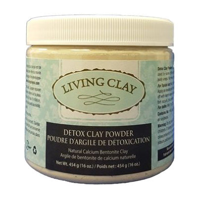 LIVING CLAY   DETOX CLAY POWDER, 16oz