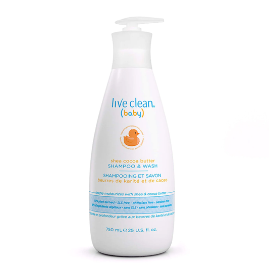 Live Clean   Bby Shea Coco Butter Shamp&Wash 750 750ml