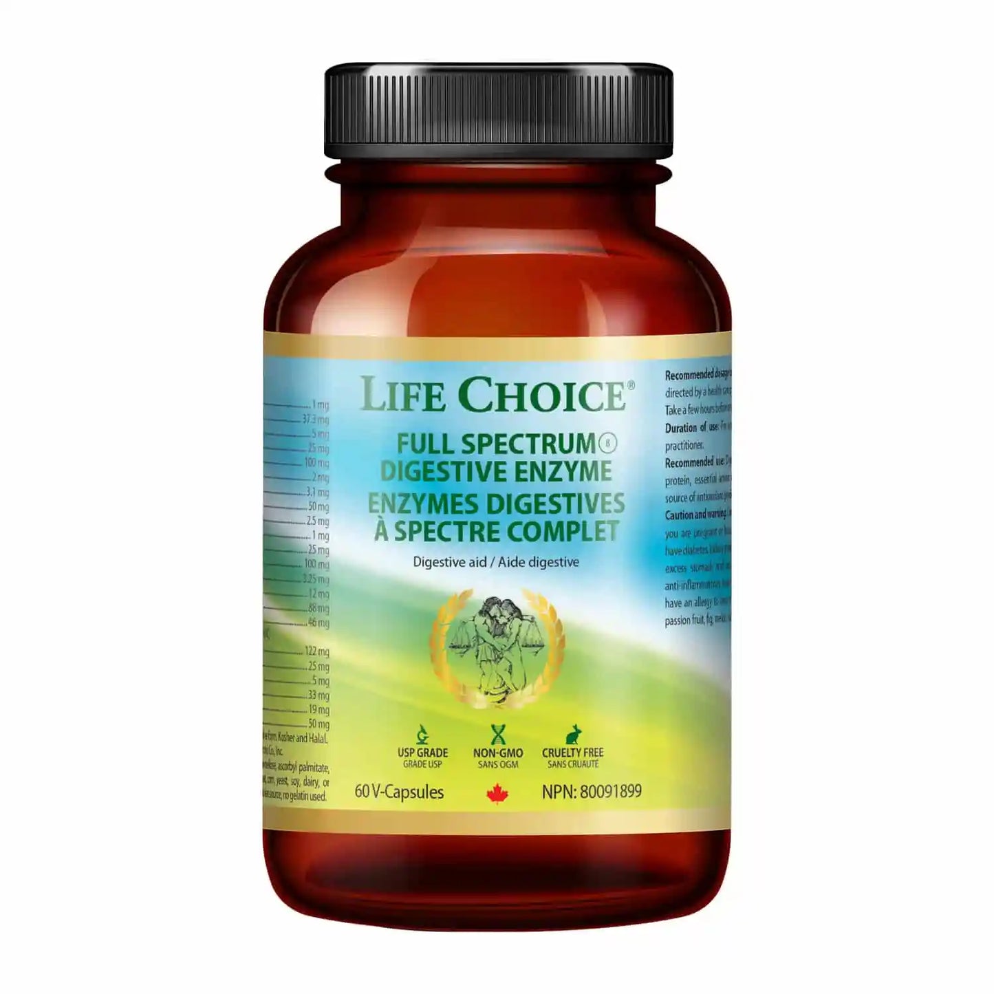 LIFE CHOICE    Full Spec Digest Enzyme,60vcap