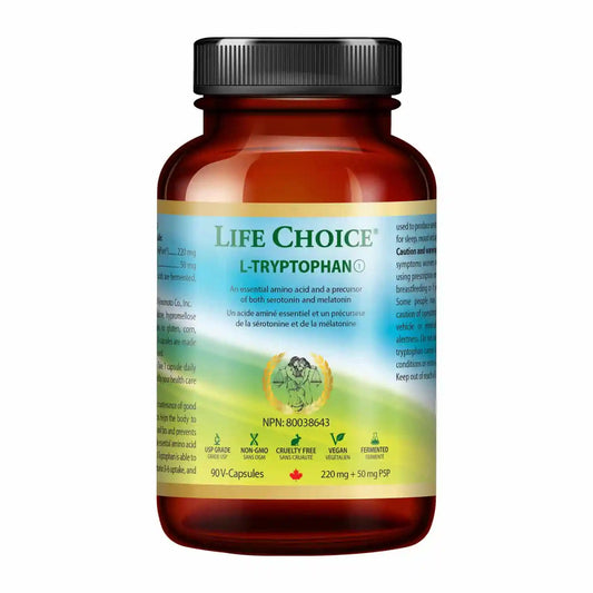 LIFE CHOICE   L-Tryptophan 220mg+50mg B-6 60V’s