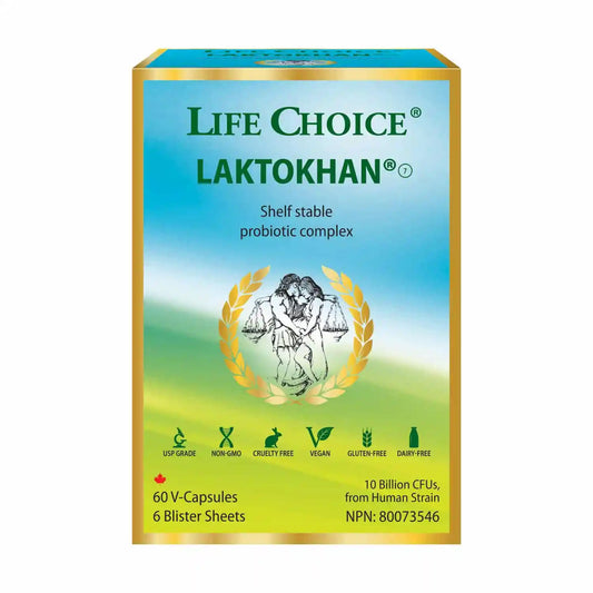 LIFE CHOICE    Laktokhan® Probiotic Complex ,60'Vc
