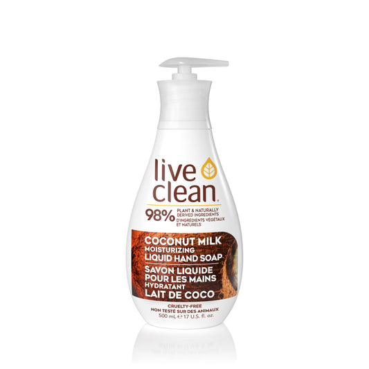 Live Clean   Coconut Milk Liquid Hand Soap 500ml