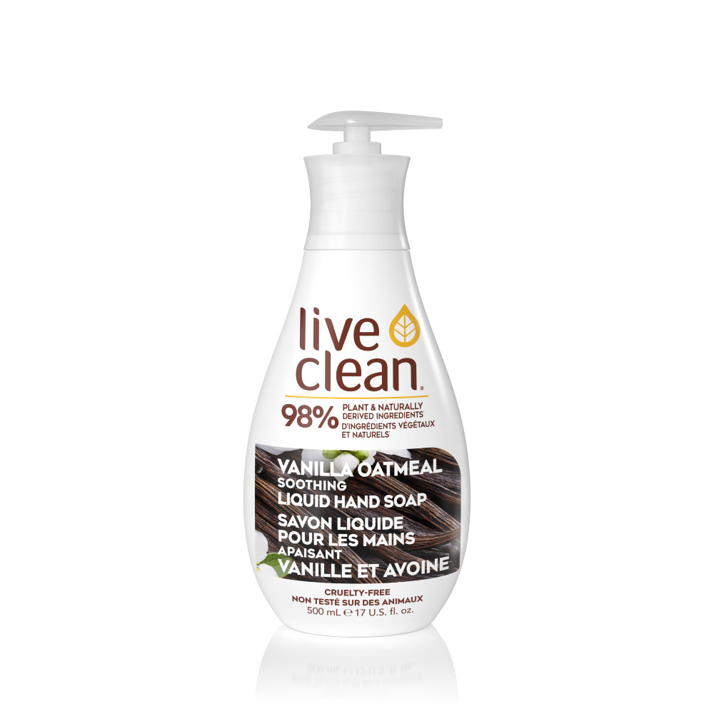 Live Clean   Vanilla Oatmeal Soothing Liquid Soap 500ml