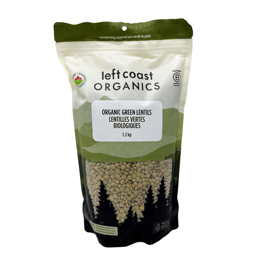 LEFT COAST   Organic Green Lentils   1.2kg