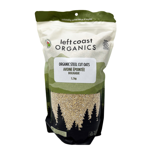 LEFT COAST   Organic Oats Steel Cut   1.2kg