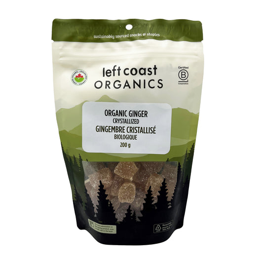 LEFT COAST   Organic Ginger, Crystallized   200g