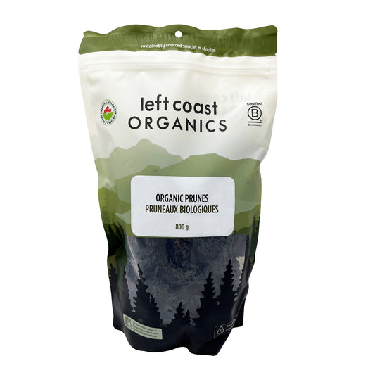 LEFT COAST   Organic Prunes, Pitted Dried   800g