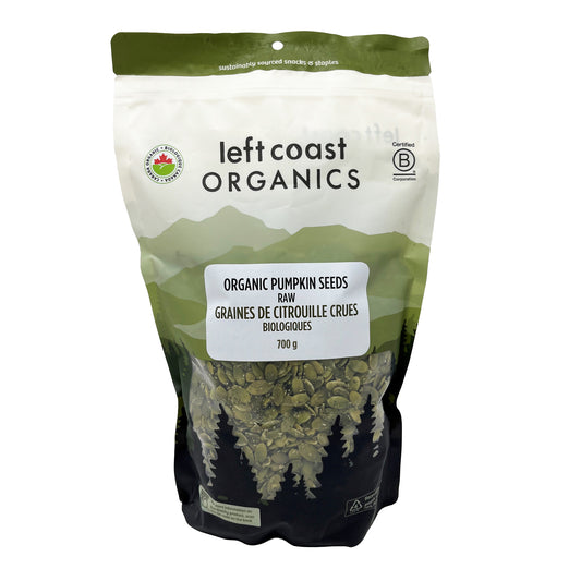 LEFT COAST   Organic Pumpkin Seeds, Hulled Raw   700g
