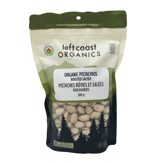 LEFT COAST   Organic Pistachios, Rst Salted   300g
