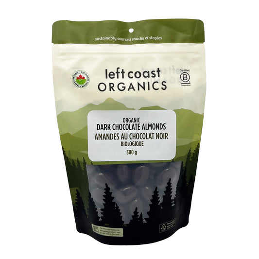 LEFT COAST   Organic Dark Chocolate Almonds   300g