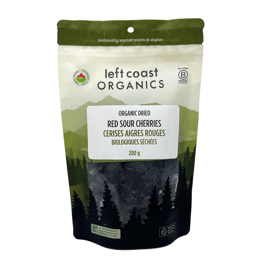 LEFT COAST   Organic Dried Red Sour Cherries   200g