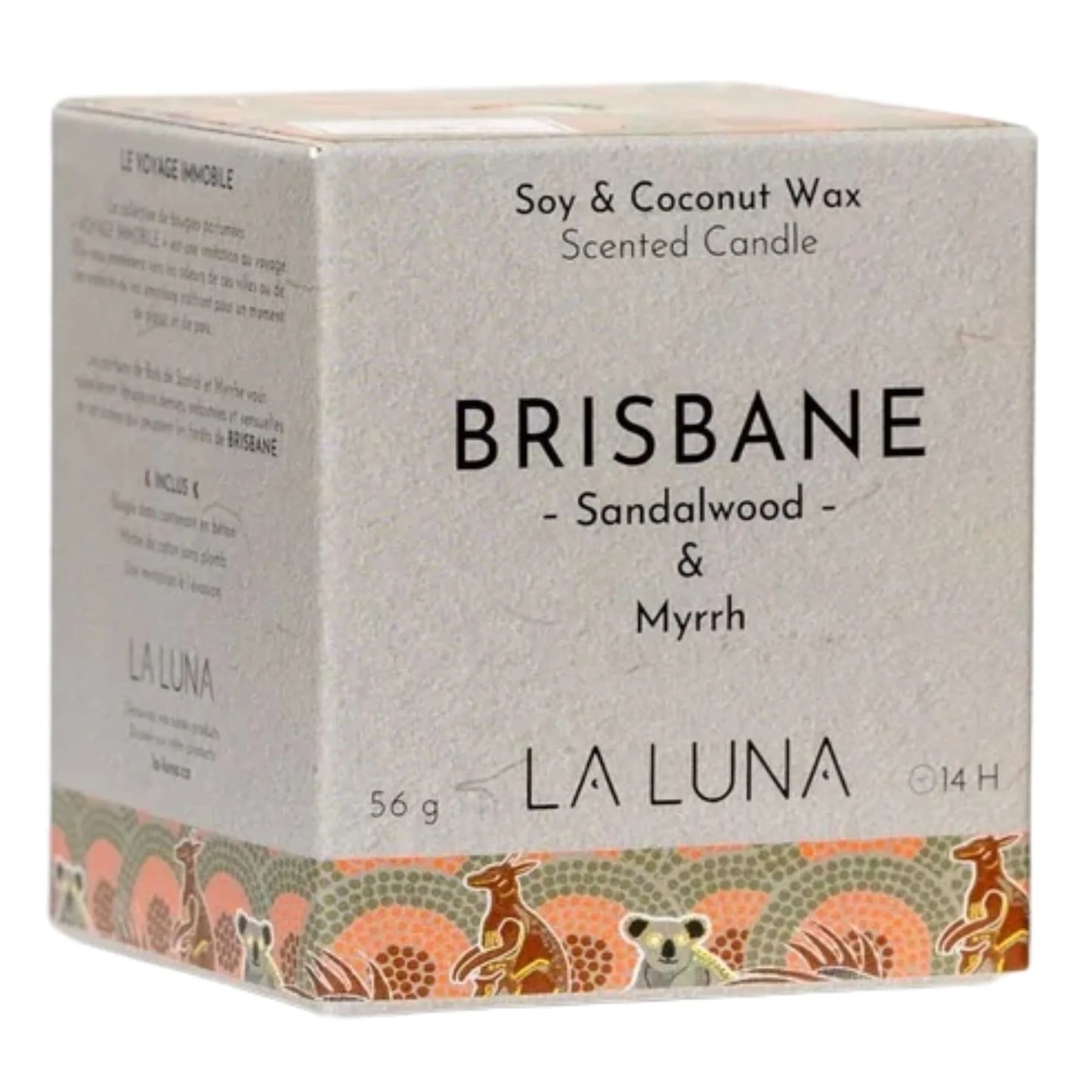 LA LUNA     Brisbane Sandalwood Myrrh Candle 56g