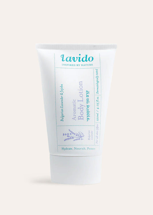 LAVIDO   Aromatic Body Lotion - Bulgarian Lavender & Jojoba   120 ml