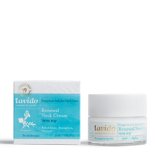 LAVIDO   Renewal Neck Cream - Pomegranate Seed, Rose Hip & Citrus   50 ml
