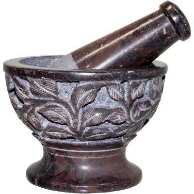 Mortar & Pestle - Leaves 4"
