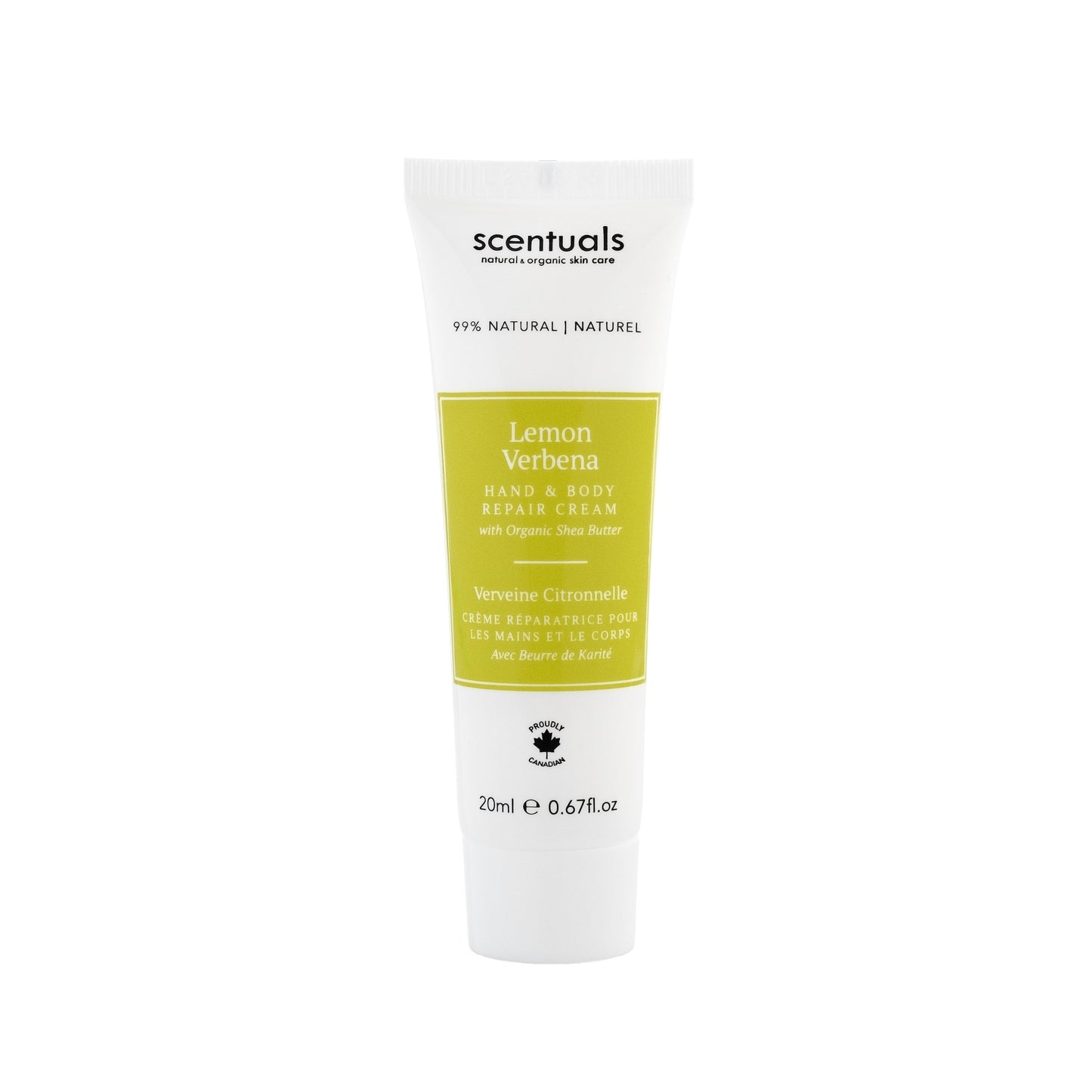 Scentuals - Hand Repair Cream - 20ML Lemon Verbena