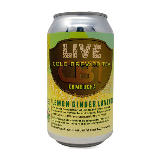 LIVE KOMBUCHA - Lemon Ginger Lavender  (can)    355ml
