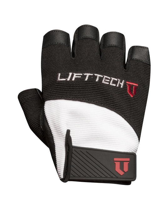 LIFT TECH FITNESS   MEN'S ELITE GLOVE   WHITE / BLACK   XXL