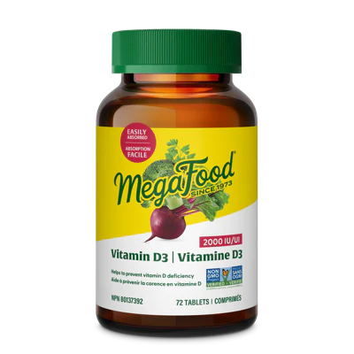 MegaFood_Vitamin D-3 2000 IU_72 tabs