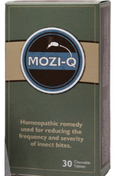 MOZI Q    Homeopathic Insect Repellent    MOZI Q    Homeopathic Insect Repellent    Mozi-Q Chewable 36Tabs