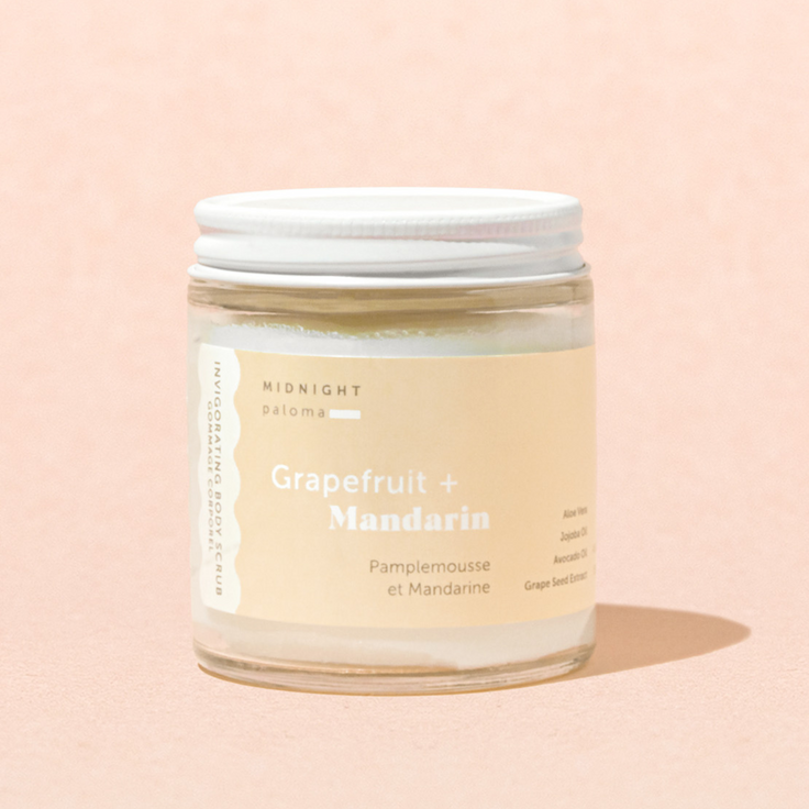 Midnight Paloma - BODY SCRUBS - Mandarin + Grapefruit Body Scrub 4oz