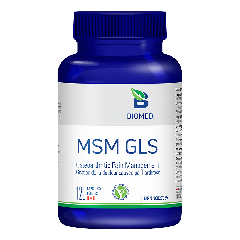 BIOMED    MSM-GLS   120 capsules