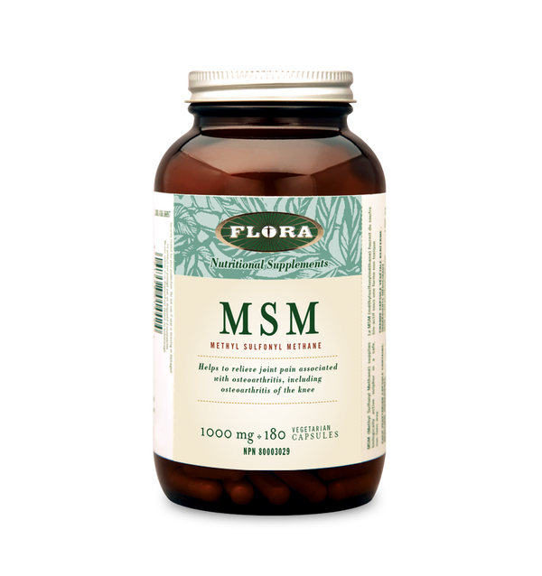 Flora_MSM Methylsulfonylmethane 1000 mg _180 caps