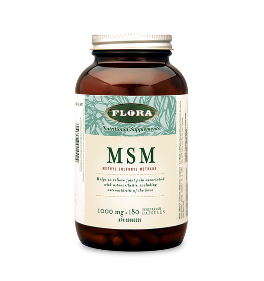 Flora   MSM Methylsulfonylmethane 1000 mg 180 caps