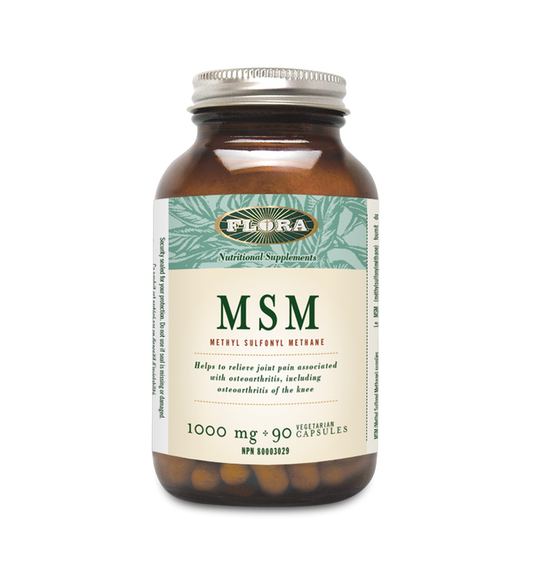 Flora   MSM Methylsulfonylmethane 1000 mg 90 caps