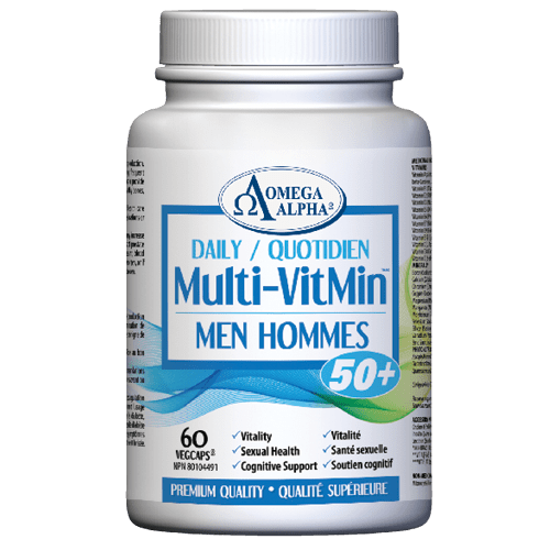 Omega Alpha   Daily Multi-VitMin™  Men 50+   60 vcap